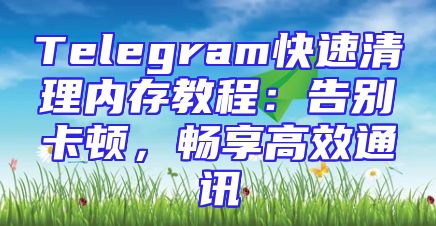 Telegram快速清理内存教程：告别卡顿，畅享高效通讯