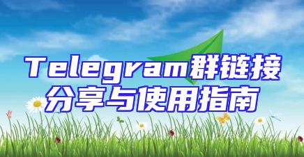Telegram群链接分享与使用指南