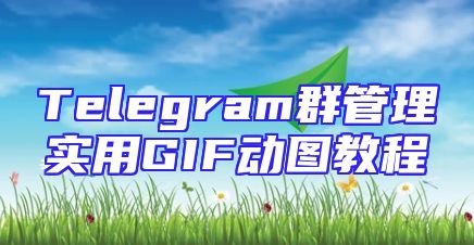 Telegram群管理实用GIF动图教程
