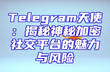 Telegram天使：揭秘神秘加密社交平台的魅力与风险