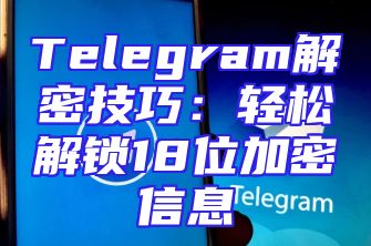 Telegram解密技巧：轻松解锁18位加密信息