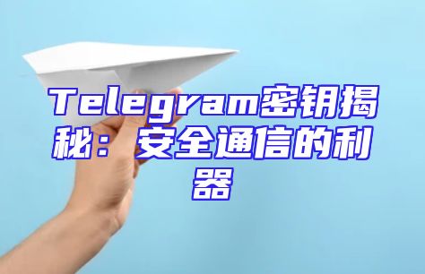 Telegram密钥揭秘：安全通信的利器