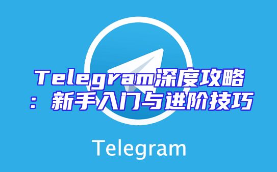 Telegram深度攻略：新手入门与进阶技巧