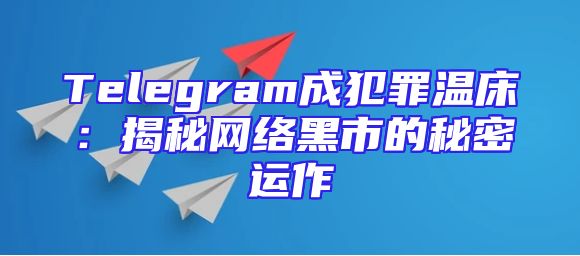 Telegram成犯罪温床：揭秘网络黑市的秘密运作