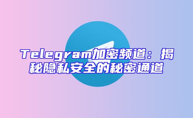 Telegram加密频道：揭秘隐私安全的秘密通道