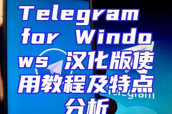 Telegram for Windows 汉化版使用教程及特点分析