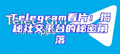 Telegram看片：揭秘社交平台的秘密角落