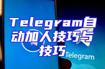 Telegram自动加人技巧与技巧