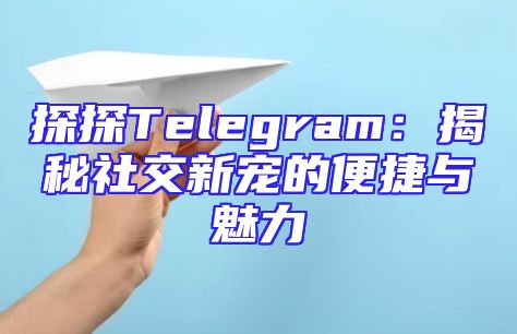 探探Telegram：揭秘社交新宠的便捷与魅力