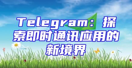 Telegram：探索即时通讯应用的新境界