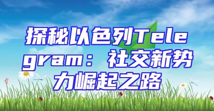 探秘以色列Telegram：社交新势力崛起之路