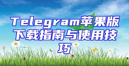 Telegram苹果版下载指南与使用技巧