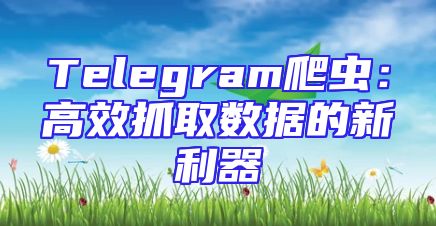 Telegram爬虫：高效抓取数据的新利器