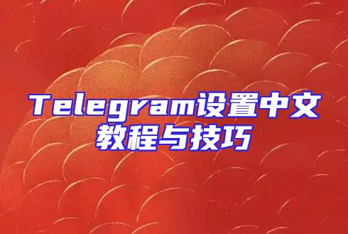 Telegram设置中文教程与技巧