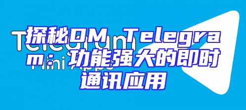 探秘DM Telegram：功能强大的即时通讯应用