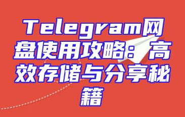 Telegram网盘使用攻略：高效存储与分享秘籍