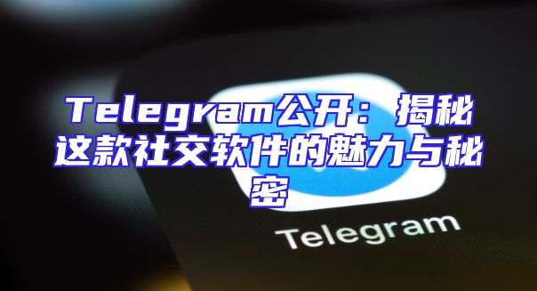 Telegram公开：揭秘这款社交软件的魅力与秘密
