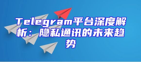 Telegram平台深度解析：隐私通讯的未来趋势
