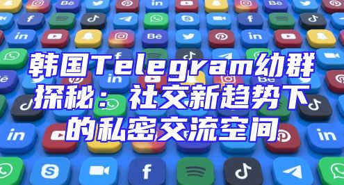 韩国Telegram幼群探秘：社交新趋势下的私密交流空间
