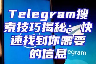 Telegram搜索技巧揭秘：快速找到你需要的信息