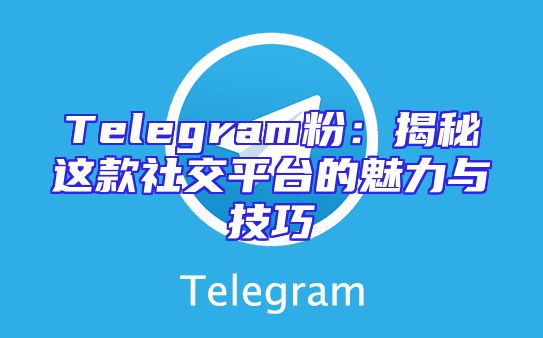 Telegram粉：揭秘这款社交平台的魅力与技巧