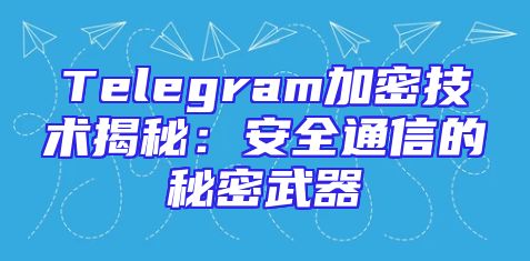 Telegram加密技术揭秘：安全通信的秘密武器