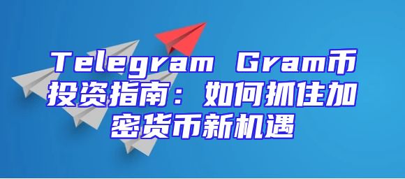 Telegram Gram币投资指南：如何抓住加密货币新机遇