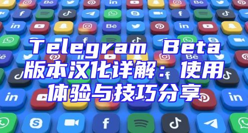 Telegram Beta版本汉化详解：使用体验与技巧分享