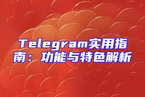 Telegram实用指南：功能与特色解析