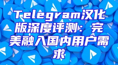 Telegram汉化版深度评测：完美融入国内用户需求
