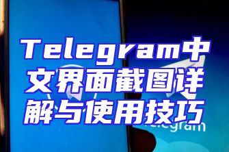 Telegram中文界面截图详解与使用技巧