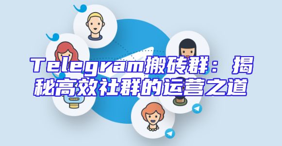 Telegram搬砖群：揭秘高效社群的运营之道