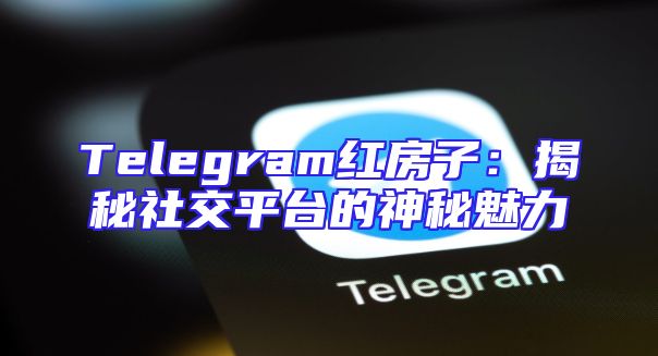 Telegram红房子：揭秘社交平台的神秘魅力