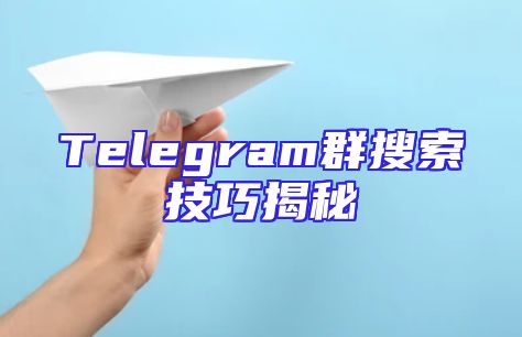 Telegram群搜索技巧揭秘