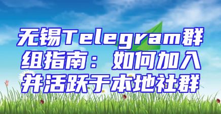 无锡Telegram群组指南：如何加入并活跃于本地社群