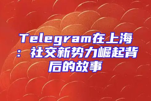 Telegram在上海：社交新势力崛起背后的故事