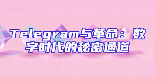 Telegram与革命：数字时代的秘密通道