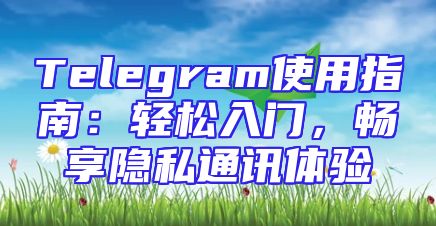 Telegram使用指南：轻松入门，畅享隐私通讯体验